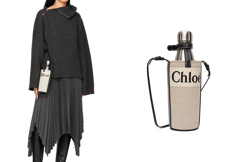 Chloee Brown Beige Beige Water Bottle Bag