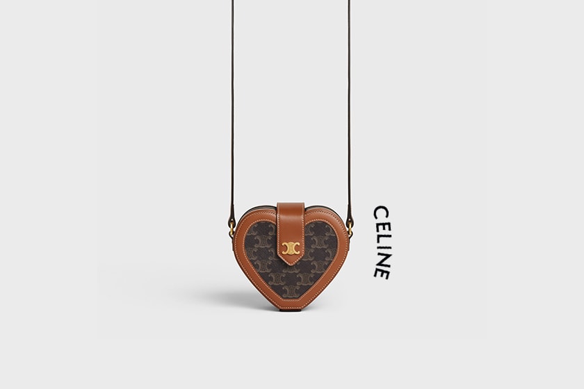 Celine HEART TAMBOUR in Triomphe Canvas 2021 handbags
