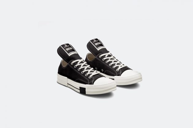 rick owens converse DRKSTAR second collab 2021 again SS14 Ramones chuck 70