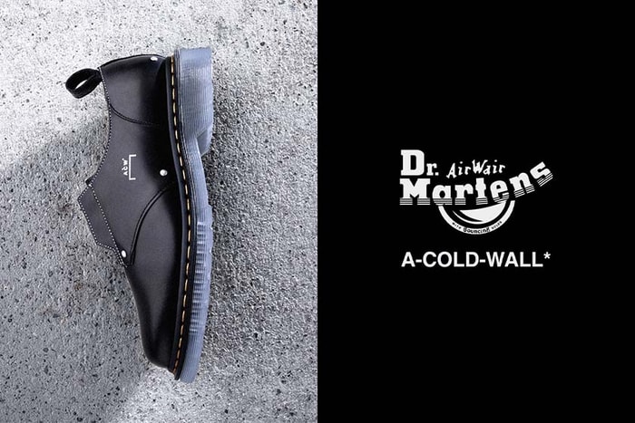 冰藍色的鞋底、極簡的設計，Dr. Martens X A-COLD-WALL* 全新聯乘矚目登場！