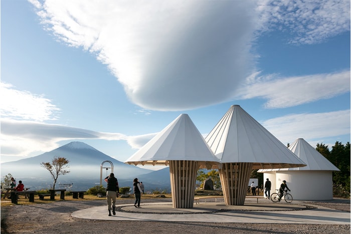 富士山最貼心的設計:你猜到這座傘形建築的用途嗎?