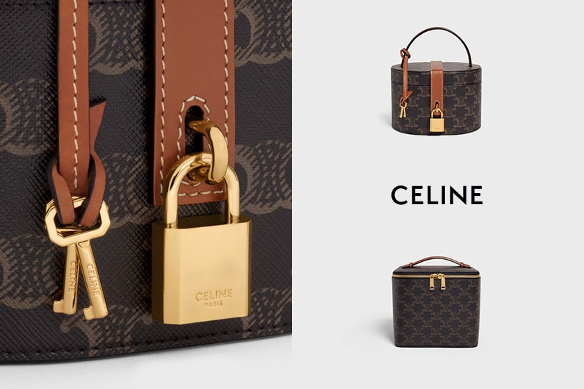 celine Triomphe Canvas vanity case handbags 2021