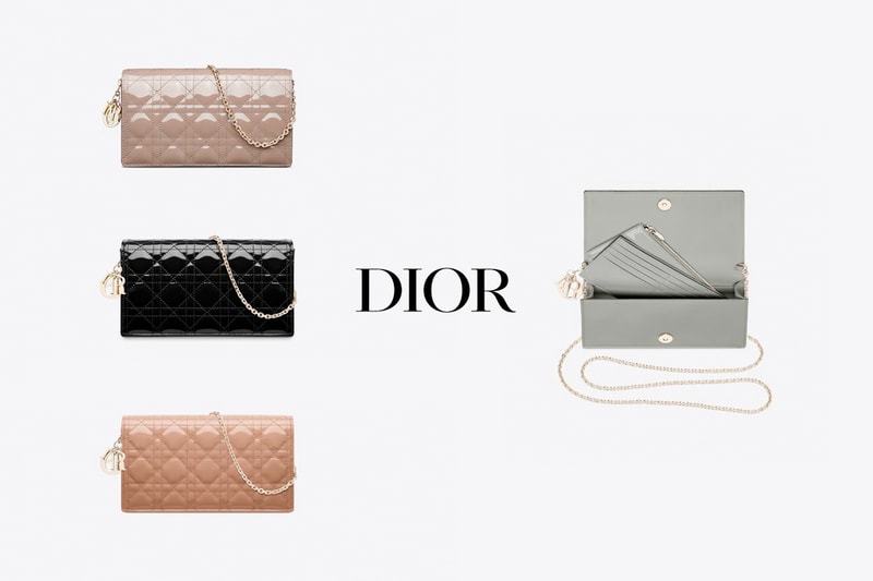 lady dior wallet on chain new 2021 card holder zip bag