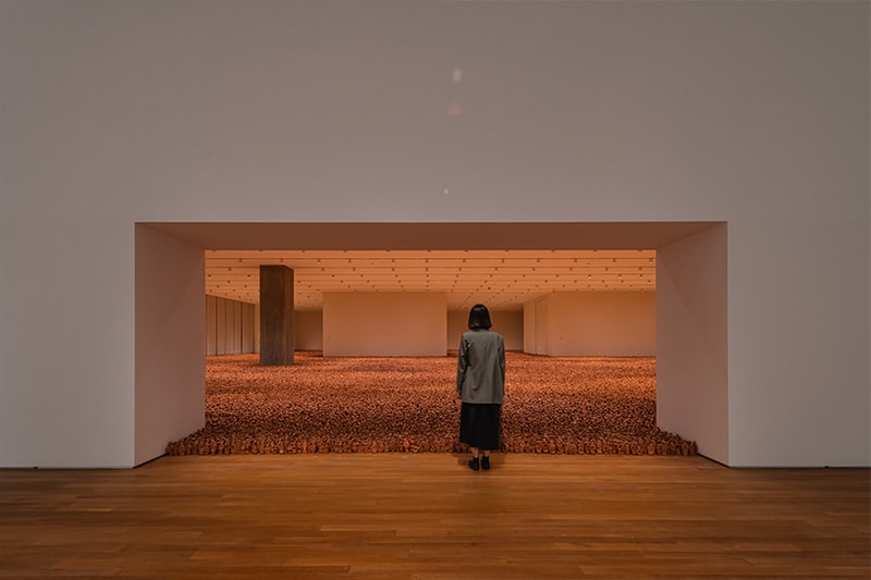 西展廳「安東尼．葛姆雷：亞洲土地」的展覽現場照片