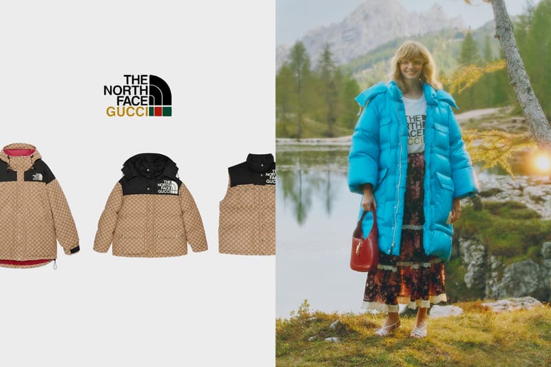 gucci the north face new collab down jacket 2021 winter