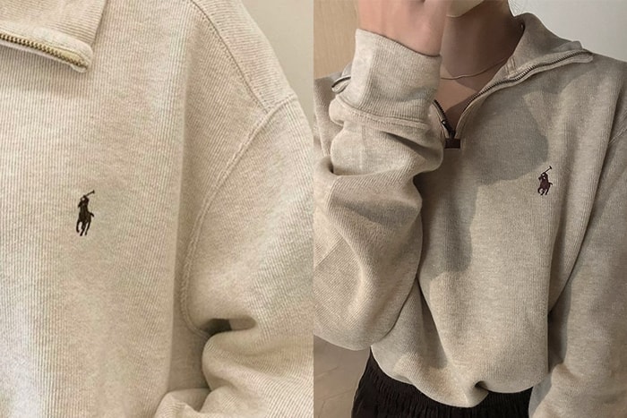 往二手店翻:Ralph Lauren 復古半拉鍊衫,意外懷舊得很時髦!