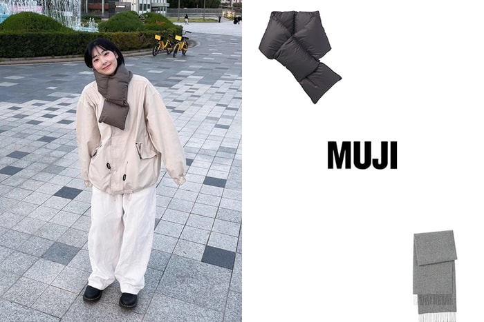 秋冬必買：韓國女生都默默圍起，MUJI 這 2 款不得不愛的簡約圍巾！