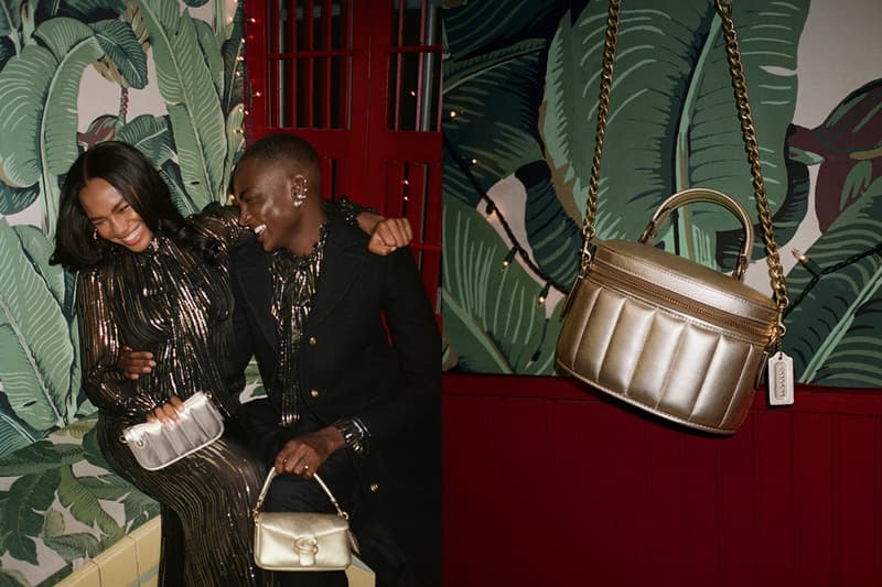 Coach celebrate the holidays early give a little love campaign 2021 handbags
