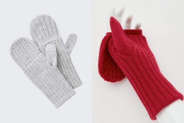 uniqlo Ines de La Fressange 3d knit winter berets scarf gloves