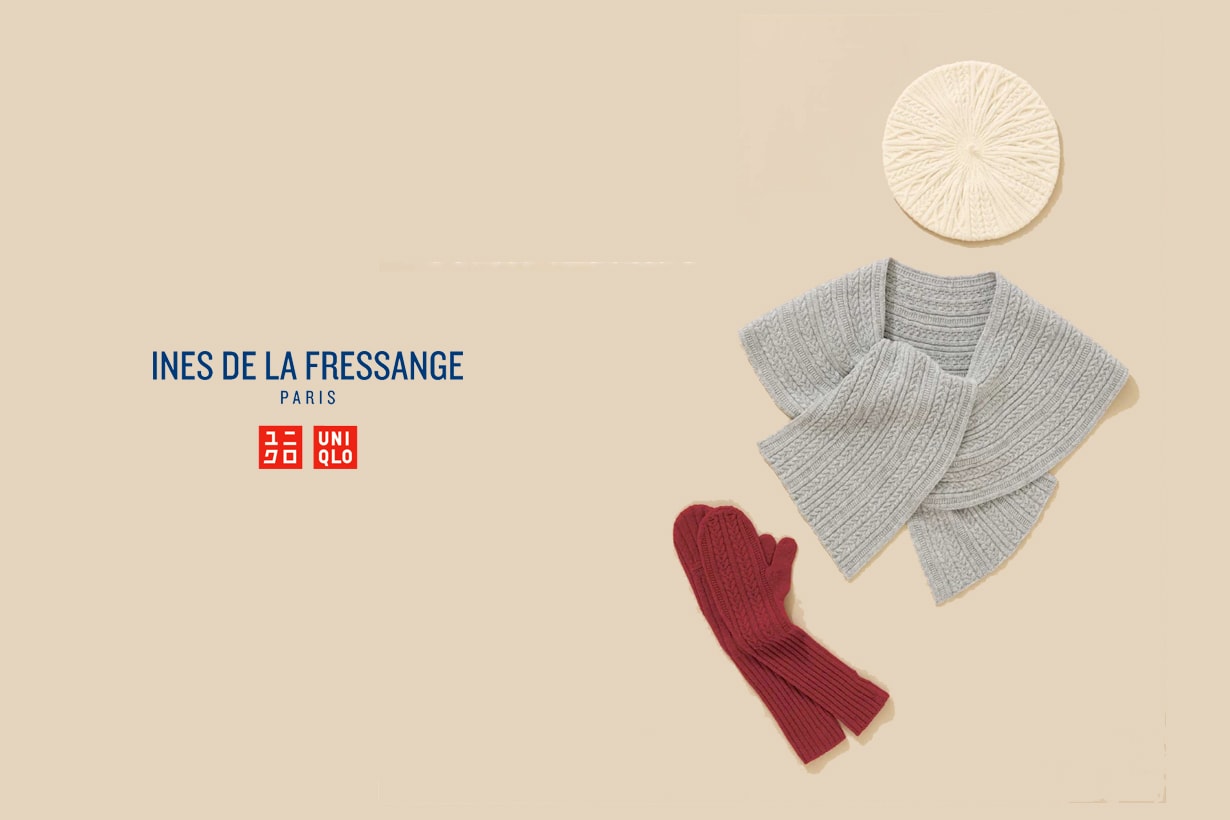 uniqlo Ines de La Fressange 3d knit winter berets scarf gloves