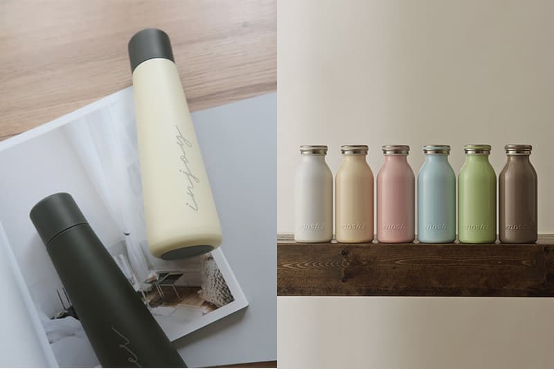 Pinkoi thermos bottle MOMOCONCEPT KINTO Wasser MOSH Camel Injoy