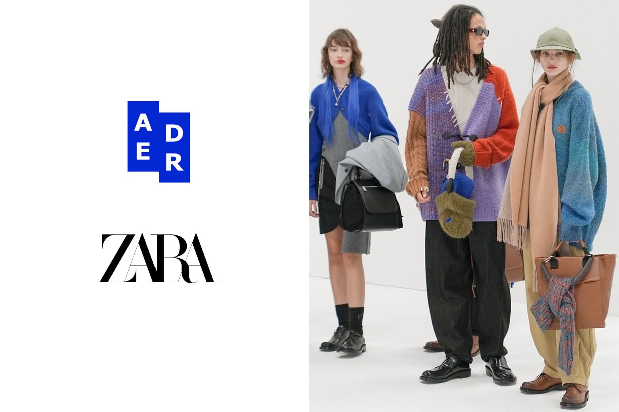 ADERERROR x ZARA collab puffer jacket bag reveal soon when 2021