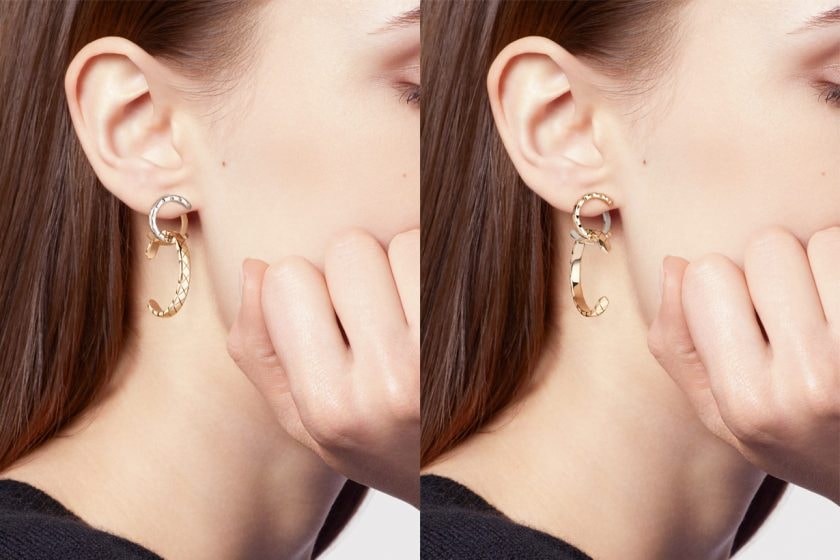 chanel coco crush earrings 2 way loop new