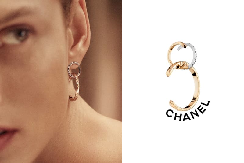 chanel coco crush earrings 2 way loop new