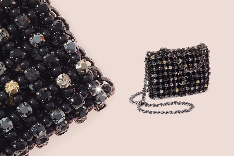 chanel mini evening bag beaded 2021 22 cruise