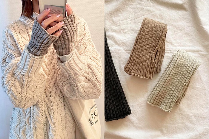 穿在毛衣裡意外超可愛,日本女生愛上藏在 DAISO 的針織袖套!