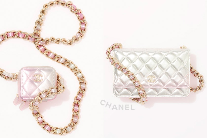 chanel 2021/22 cruise wallet on chain clutch with chain