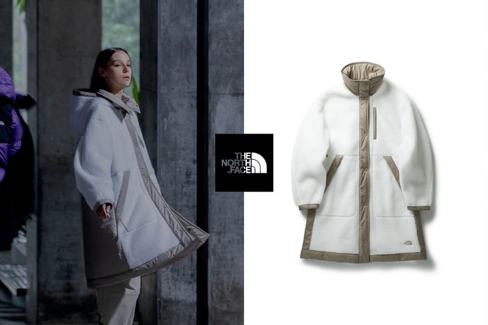 The North Face 黑標:A 字型羊羔絨外套,軟軟綿綿很可愛!