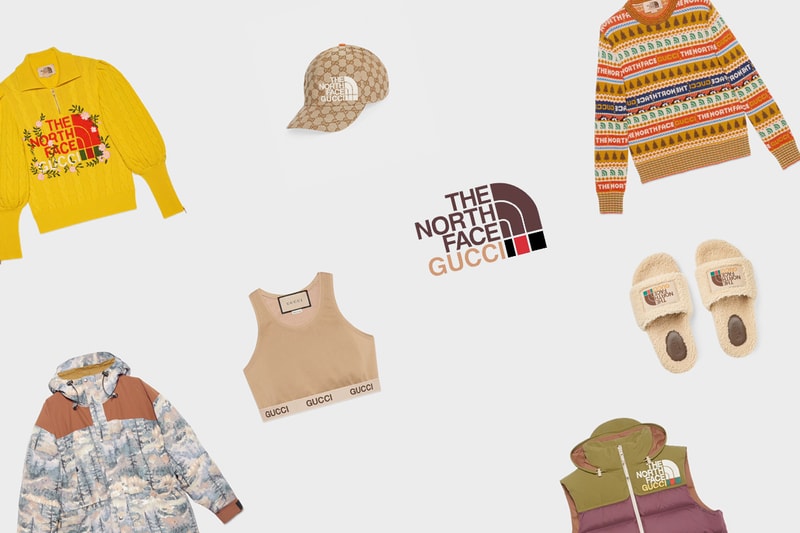 gucci the north face collab 2021 fw all items price piece