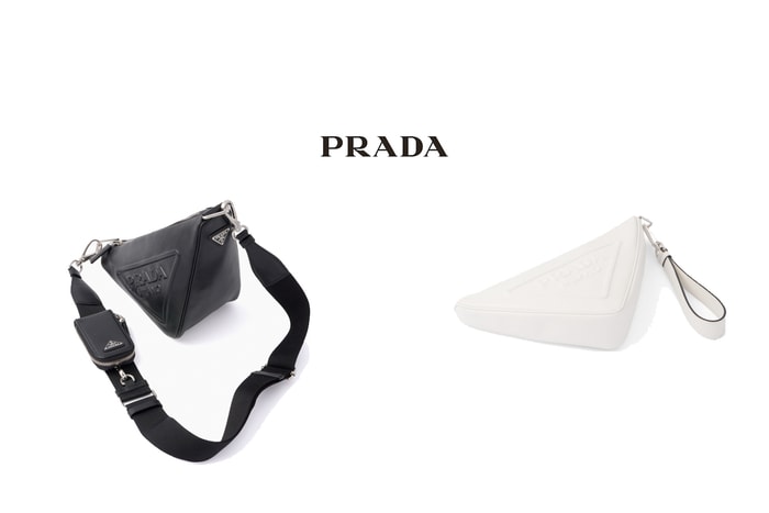 1+1 手袋新選擇:Prada 把三角 Logo 放大,變成 3 款時髦配件!