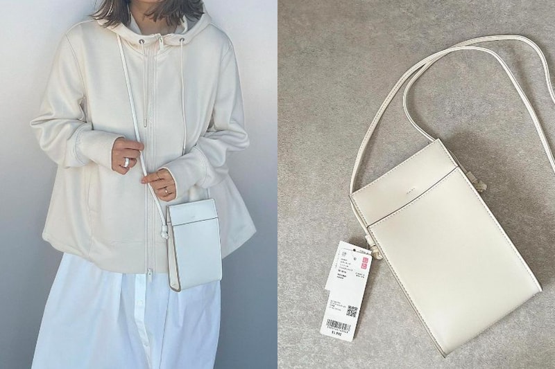 uniqlo women faux leather mini tool shoulder bag handbags