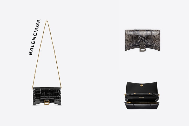 sparkle and shine with balenciaga hourglass wallets 2021