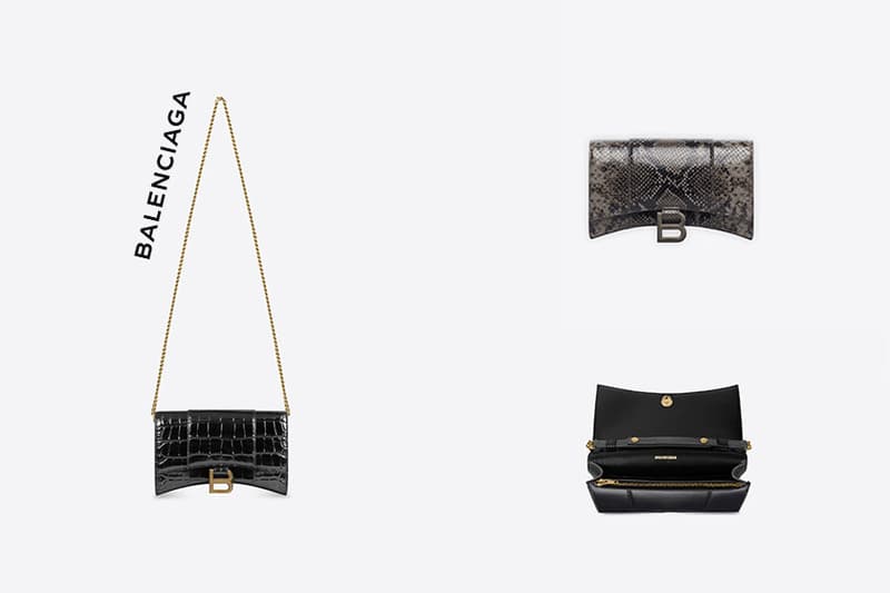 sparkle and shine with balenciaga hourglass wallets 2021