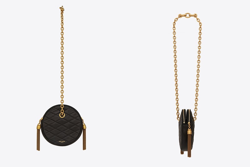 saint laurent le maillon round chain bag