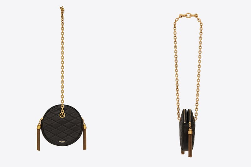 saint laurent le maillon round chain bag