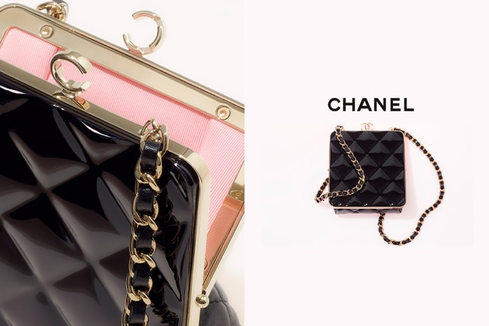 既是方形又是三角形的 Chanel 手袋!夢幻 Clutch with Chain 側面看更可愛