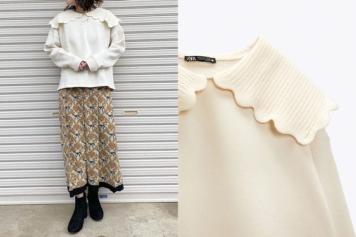 缺貨中：Zara 這件米白翻領針織衫因可愛的外型而被日本女生熱捧！