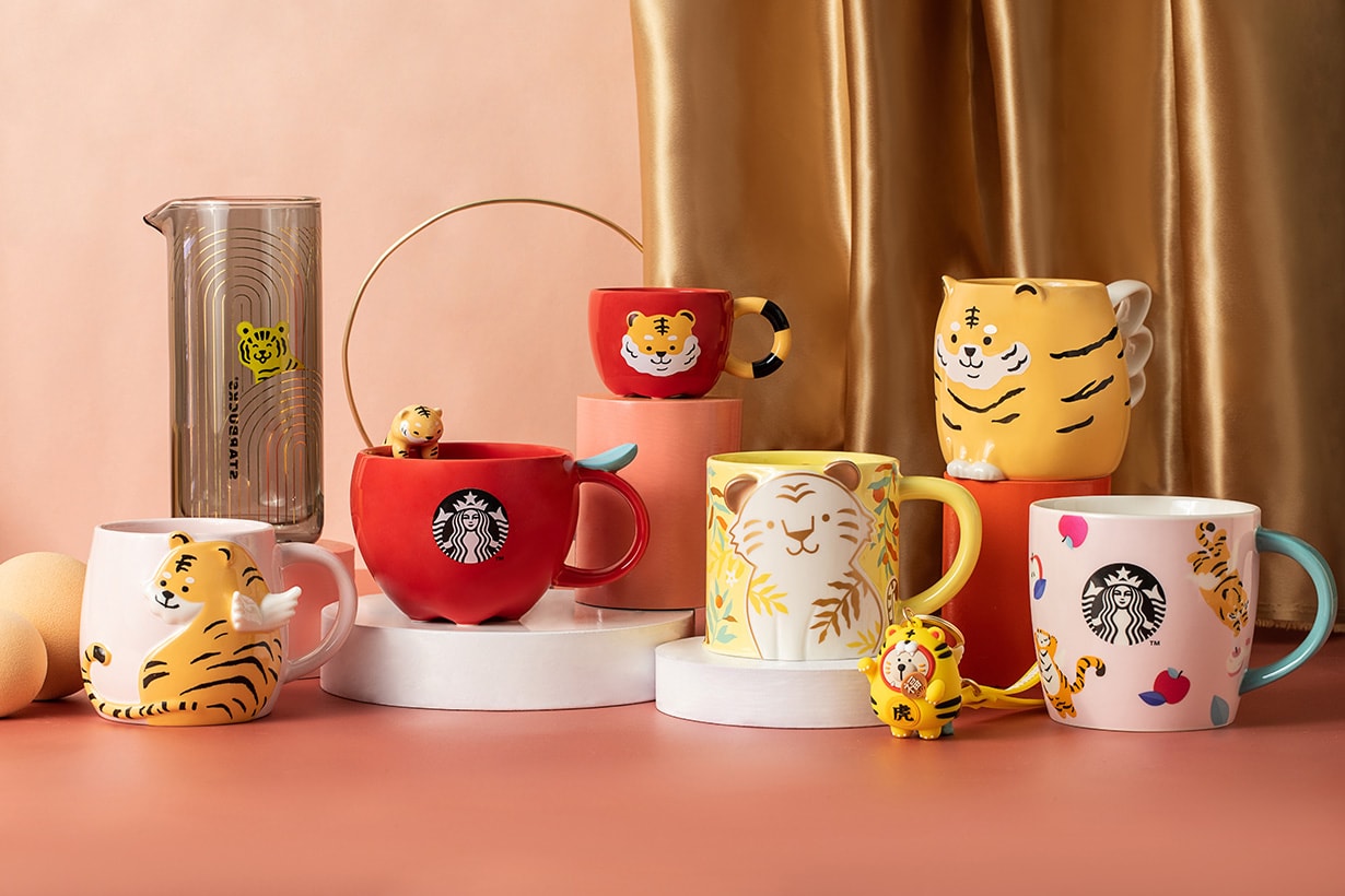 Starbucks Taiwan 2022 Tiger Chinese New Year Cups