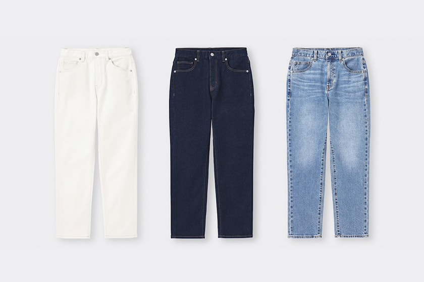 GU Slim tapered Cropped ankle jeans Japanese Girl