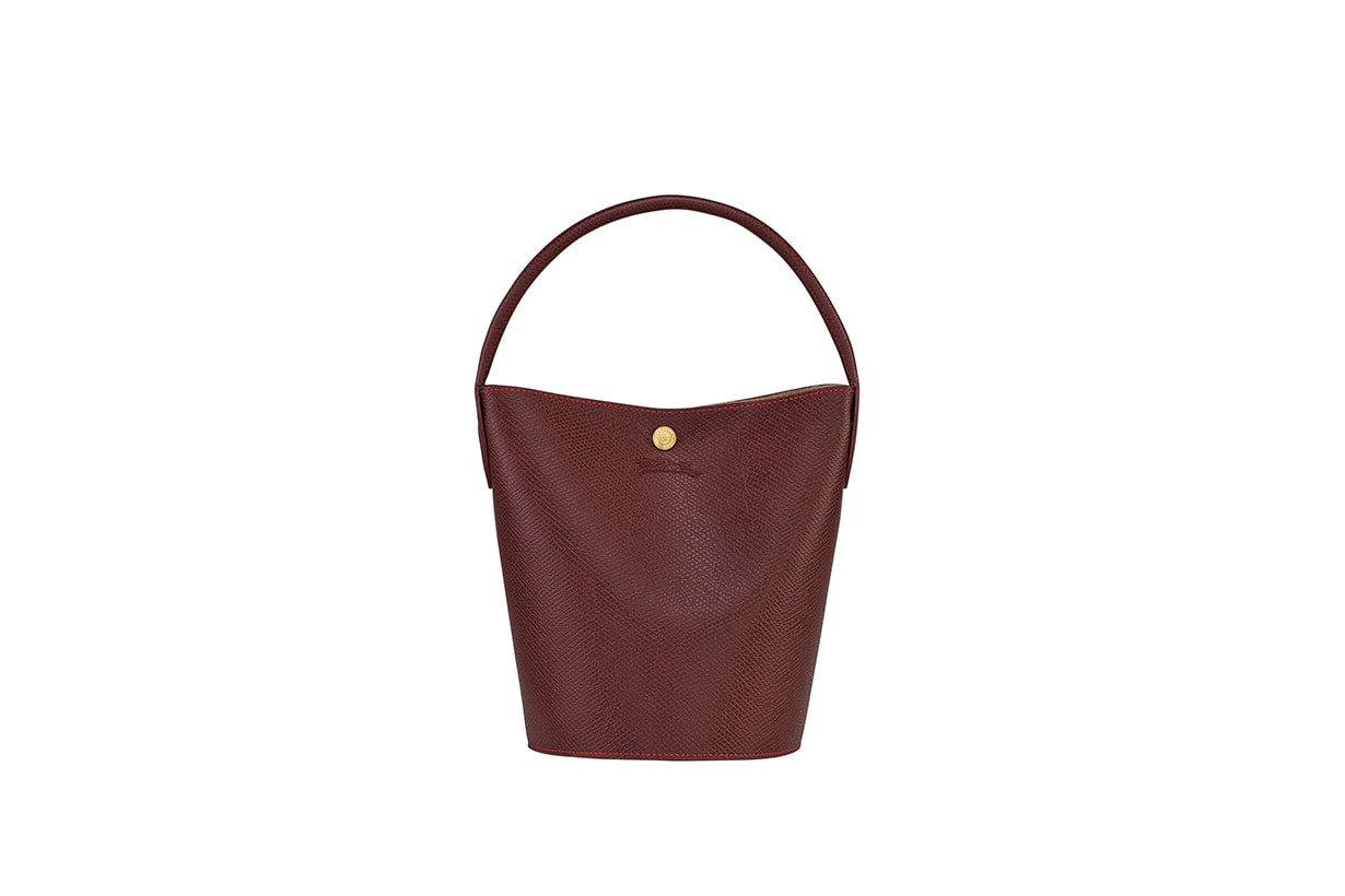 longchamp cuir de russie bucket bag