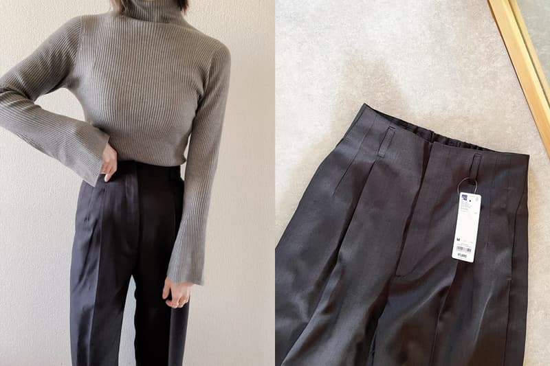 GU High waist color straight pants