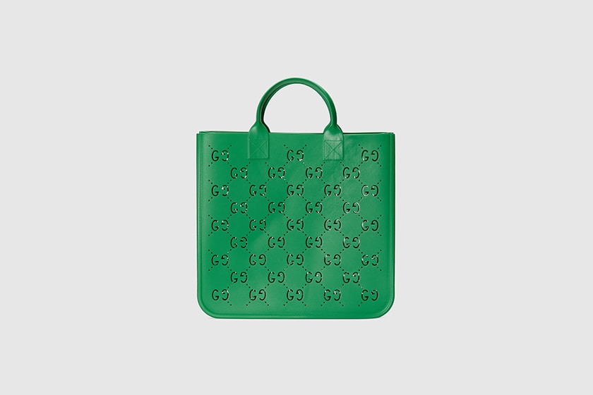 gucci rubber cut out tote handbags