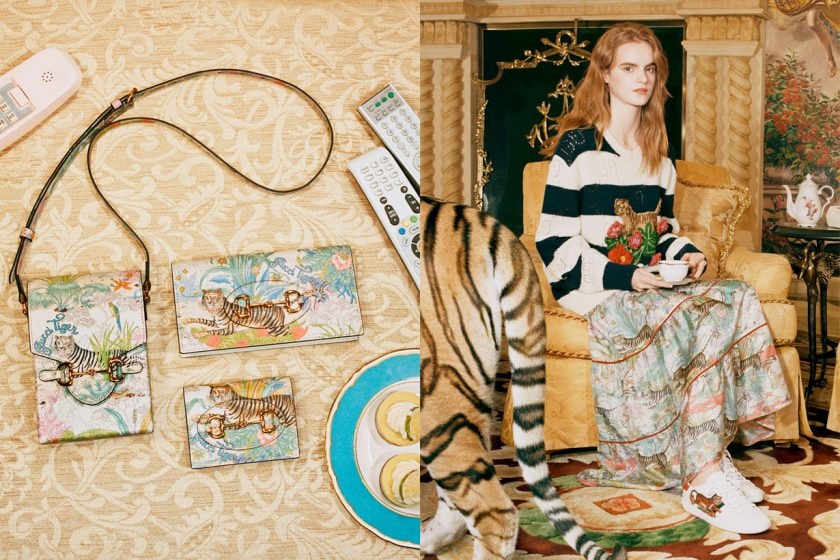 gucci tiger pieces items bag limited special shoes package