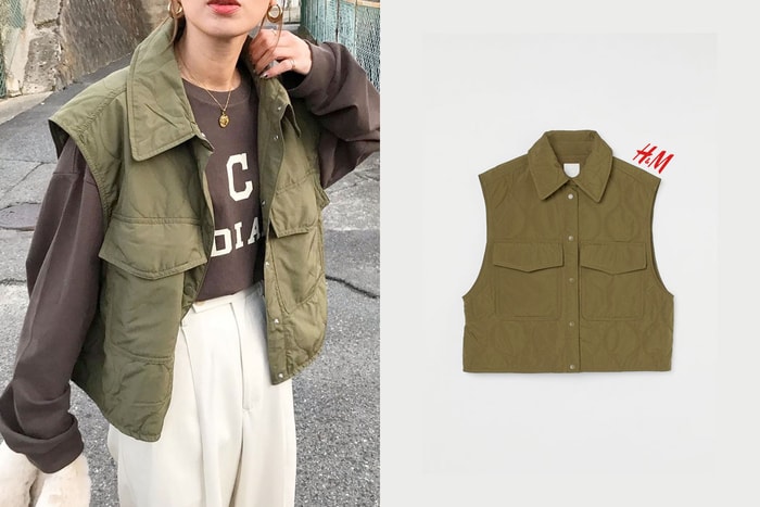 日本女生衣櫃新發現：H&M 鋪棉背心，最好搭＆高性價比一舉兩得！