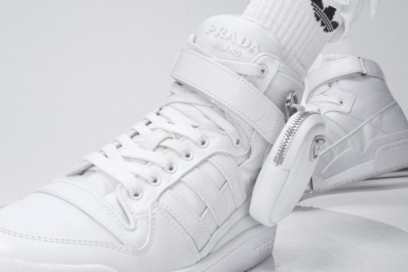 Adidas for Prada collection apparel reveal coat handbags capsule 2022