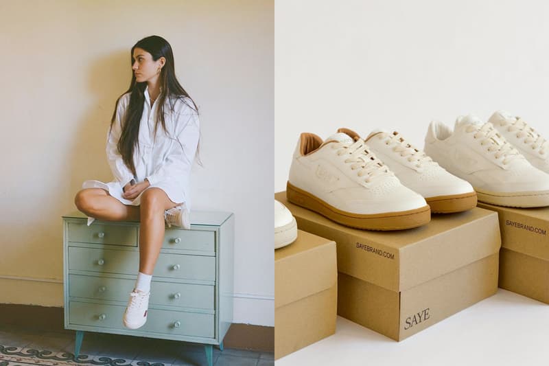 saye white sneakers vegan bio based everyday