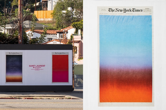 為什麼 Saint Laurent 賣起了紐約日報?漆上紅色店裝,連商品都先撤下!