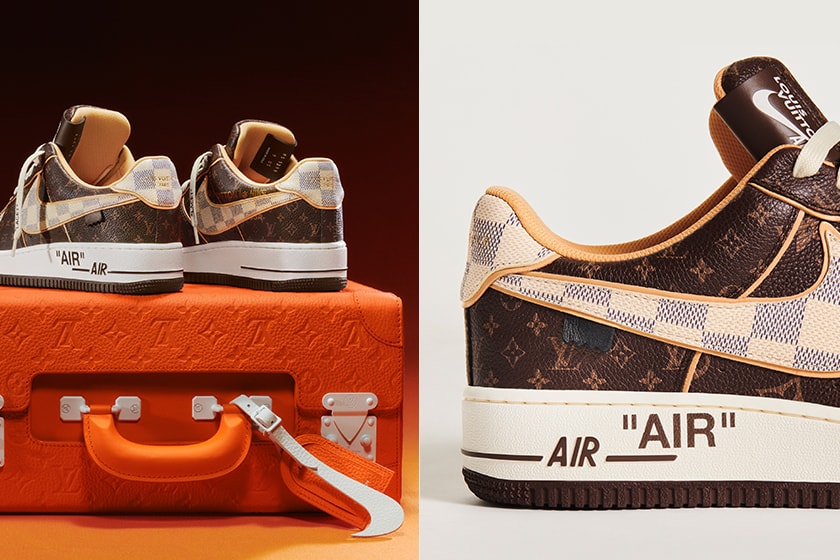 The Louis Vuitton and Nike Air Force 1 by Virgil Abloh sothebys Price