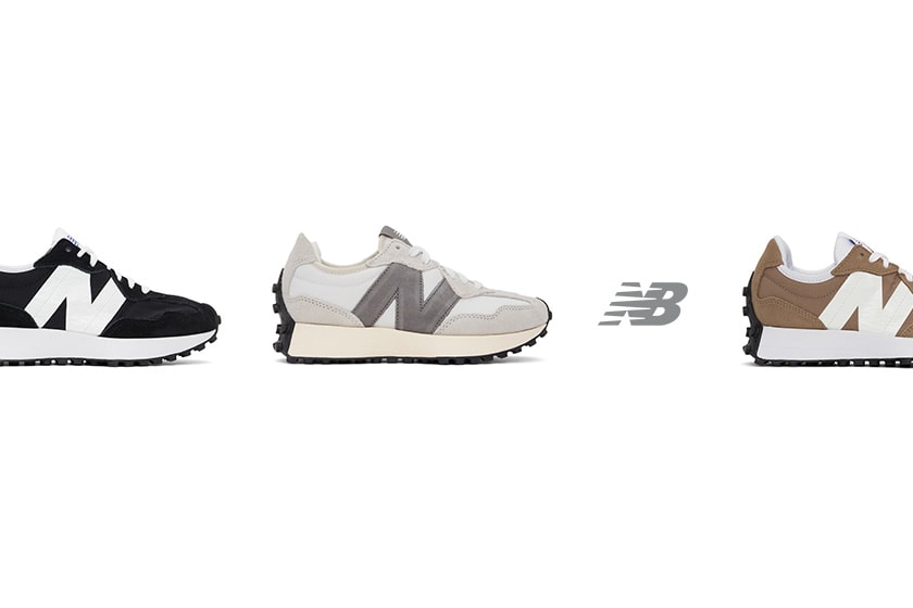 New Balance 327 ssense Black White Brown Grey Sneaker