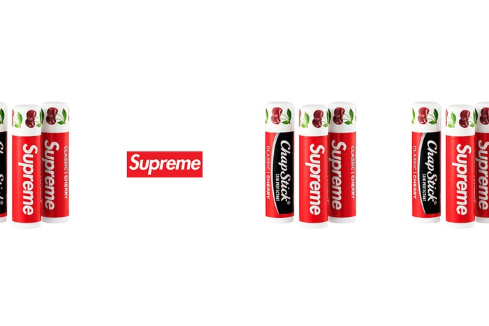 Supreme 2022 春夏系列亮點:聯名 ChapStick 推出經典櫻桃護唇膏!