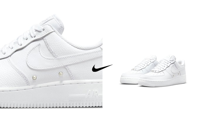 拿來放大鏡仔細看：全新 Nike Air Force 1 鞋身上藏著絕美珍珠！