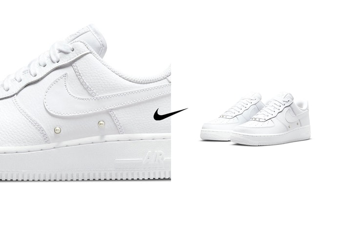 拿來放大鏡仔細看:全新 Nike Air Force 1 鞋身上藏著絕美珍珠!