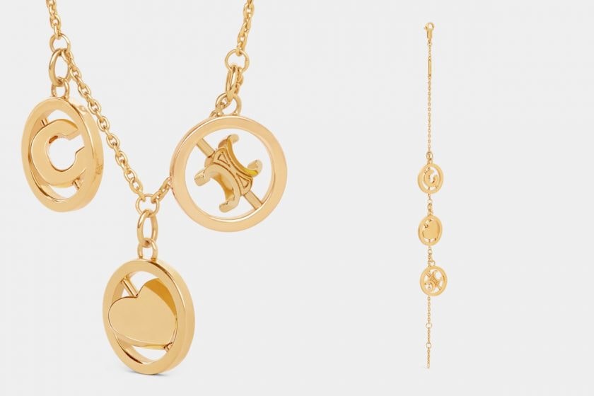 celine heart shape Pendant bracelet new