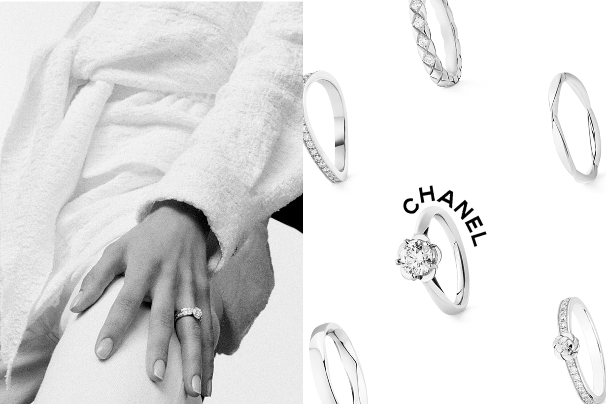 chanel bridal ring coco crush simple elegant camelia