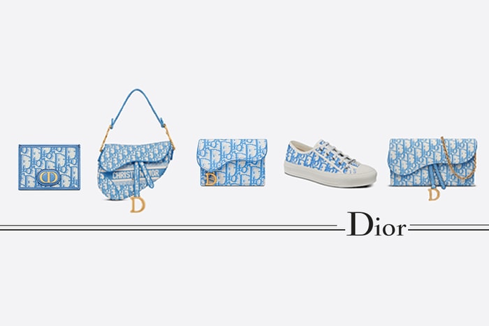 矢車菊藍翩翩降落:Dior Oblique 推清新柔美配色,卡套、馬鞍袋也染上新色!