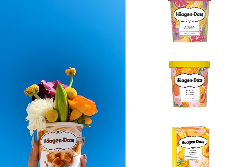 haagen daze honey peach ice cream limited flavor rose